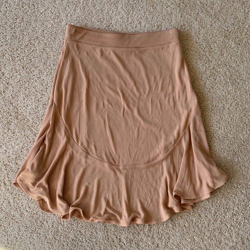 Zara nude skirt SM